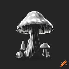 Mushrooms on Craiyon