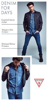 All Black And Blue Denim Jacket Denim On Denim Mix And Match Light And Dark Washes To Create An Iconic Denim Look Complete Your F Blue Jeans Outfit Men Jeans Outfit Men Stylish Mens Outfits