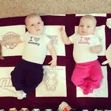 اجمل اطفال العالم بنات واولاد توام baby onesies cute twins daddy baby