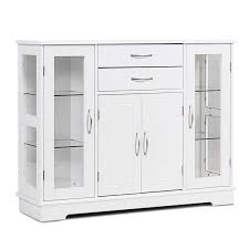 Need a flexible payment option? Karlory Sideboard Buffet Server Storage Cabinet Console Table Kitchen Dining Room Furniture Entryway Cupboard With 2 Drawers And 3 Cabinets With Glass Doors White Buy Online In China At China Desertcart Com Productid 111951781