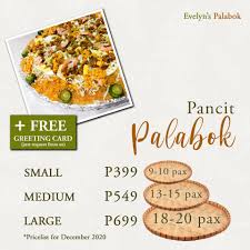 Chickenjoy with palabok family pan ₱699: Evelyn S Palabok Posts Facebook
