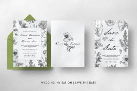 Botanical Wedding Invitation Suite Botanical Wedding Invitations Wedding Invitations Botanical Wedding