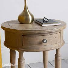 A rustic side table will have farmhouse charm with a distressed look and subdued design, adding a warm sense of comfort. Buy Teak Wood Round Side Table Online Teaklab