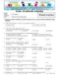 Demikianlah pembahasan mengenai berbagai contoh soal bilangan bulat kelas 6. Soal Matematika Kelas 4 Sd Bab 1 Operasi Hitung Bilangan Dan Kunci Jawaban Pdf