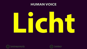 How to Pronounce Licht - YouTube