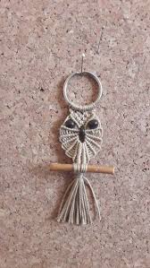 Porte Cle Chouette Macrame Perles Bois Dream Catcher Art Crafts Dream Catcher