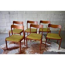 danish mid century modern teak dining chairs set 6 chairish teak dining chairs mid century modern kitchen chair mcm dining chairs