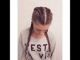 How To Make Two French Braids By Yourself Youtube Hair Styles Plaits Hairstyles Braided Hairstyles