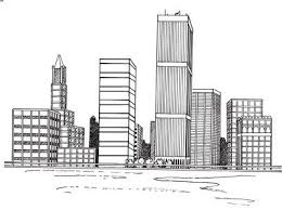 Black And White Skyline Art How To Draw A Cityscape In 5 Steps Landscape Drawing Easy Cityscape Drawing Landscape Drawings