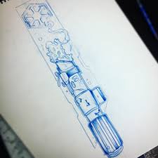 Just Bought Some Really Awesome Star Wars Inspired Art And Was Inspired To Do Darth Vaders Saber Ligh Star Wars Awesome Star Wars Tattoo Star Wars Drawings