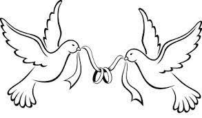Pin By Cat Colbert On Wedding Plans Wedding Doves Love Birds Wedding Clip Art