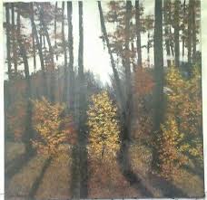 Moderne malerei in acryl karin haase : Herbst Wald Acryl Gemalde Leinwand Bild Xl Gross Gemalt Unikat Original Modern Ebay