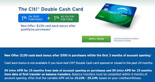 The card lets you earn 2% on every purchase with unlimited 1% cash back when you buy, plus an additional 1% as you pay for those purchases. Expired Citi Double Cash 150 Signup Bonus Doctor Of Credit