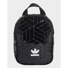 A striking mix of pattern and textures makes this mini backpack something special. Adidas Originals Leather Mini 3d Backpack In Black Lyst