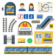 Metro Underground Symbol Vector Metro Underground Graphic Poster Art