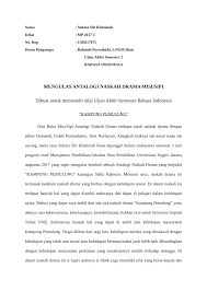 Savesave contoh soal sipi for later. Pdf Mengulas Antalogi Naskah Drama Misi Sipi Kampung Pemulung