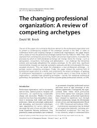 Request pdf | on jan 18, 2011, roger bowles and others published solicitors' remuneration: Pdf The Changing Professional Organization A Review Of Competing Archetypes