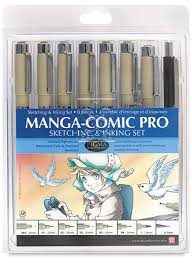 Sakura Manga Comic Pro Sets Blick Art Materials In 2020 Sakura Pens Discount Art Supplies Drawing Kits