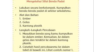 Kunci Jawaban Buku Tematik Kelas 3 Sd Tema 3 Halaman 81 82 83 84 85 86 87 Sifat Benda Padat Halaman All Tribun Papua