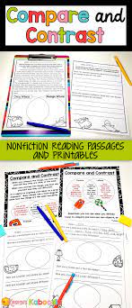 Compare And Contrast Nonfiction Reading Passages And Printables Are Perfect For 2nd 3rd And Compare And Contrast Nonfiction Reading Passages Reading Passages