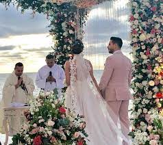 Carmen Villalobos Y Sebastian Caicedo Dieron El Si Violeta Stereo Casanare Wedding Dresses Wedding Dresses