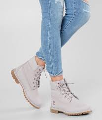 Timberland Icon Boot Women S Shoes In Light Lilac Nubuck Buckle Timberland Boots Leather Boots Women Boots