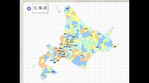 Excelで地図グラフ 北海道 Youtube
