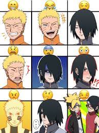 ナルトとサスケで顔文字表情練習しました https twitter com uzu uchi status 816604363497967617 naruto かわいい サスケ 漫画