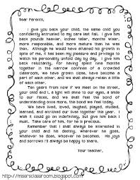 Miss R S Room End Of Year Letters Letter To Parents Letter To Teacher Preschool Graduation