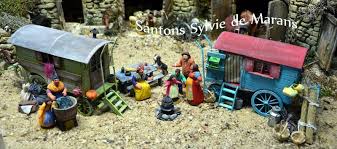 Marche Du Santon De Saint Martin De Valgalgues Les Petits Santons De Sylvie Bricolage Creche De Noel Santon Creche De Noel