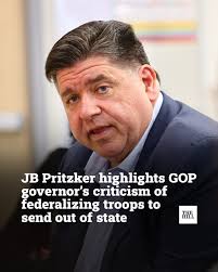 Illinois Gov. JB Pritzker (D) encouraged more Republicans to speak out  against federal troop deployments across state lines, pointing to recent  criticism from Oklahoma's GOP governor as “good news.”