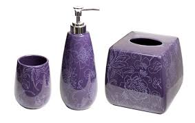 Shop 17 purple bathroom accessories from top brands such as lush decor, mulberry and nixon and earn cash back from retailers such as horchow, houzz and kohl's all in one place. Botanica Purple Bathroom Accessories Basics Set