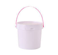 China 66oz Plastic Food Bucket With Handle Ice Cream Tub ...