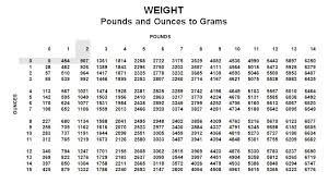 44 Precise Weight Coversion Chart