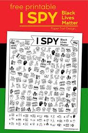 Free Printable I Spy Black Lives Matter Activity Paper Trail Design Matter Activities Matter Worksheets Black History Month Activities