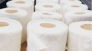 Dies ist ein saugfähiges feingekrepptes. Confinement Le Gateau En Forme De Rouleau De Papier Toilette