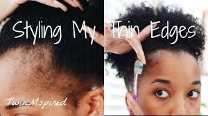 Slick down your hair with gel for a wet look, but flip out the ends to make it interesting. How I Style My Thin Edges Products I Use Youtube