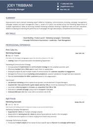 free marketing manager resume sample