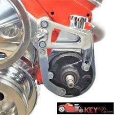 Small Block Chevy Polished Aluminum Power Steering Bracket Long Water Pump 350 In 2020 Water Pumps Chevy Aluminum