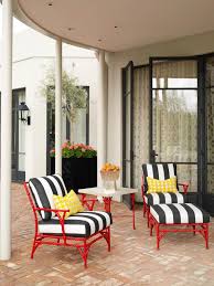 Black And White Striped Patio Decor Art Deco Outdoor Living Space Patio Cushions Outdoor Living Space Outdoor Rooms