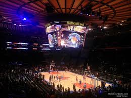 Madison Square Garden Section 110 New York Knicks
