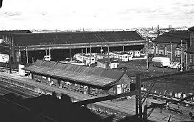 Looking From The Bank Hotel At Newtown Tram Depot And Railway Station In 1956 In 2020 Railway Railway Station Paris Skyline