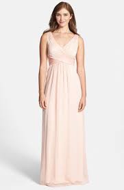Light Peach Bridesmaid Dress Http Shop Nordstrom Com S Adrianna Papell Crisscross Chiffon Dress 3678101 Origi Bridesmaid Dresses Dresses Short Wedding Dress