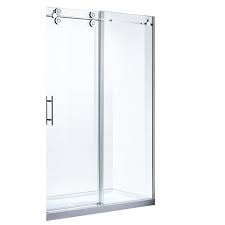 Ove Decors Sydney 78 75 In H X 58 25 In To 59 75 In W Frameless Bypass Sliding Satin Nickel Shower Door Clear Glass Lowes Com Shower Doors Sliding Shower Door Bypass Sliding Shower Doors