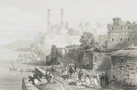 Sold at Auction: J Schroeder (19th century), J. SCHROEDER (19th), Benares (Varanasi) on the Ganges, India, around 1859, Steel engraving