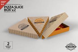 Pizza Slice Box V 2 Packaging Mockup Food Box Packaging Pizza Box Design Packaging Mockup