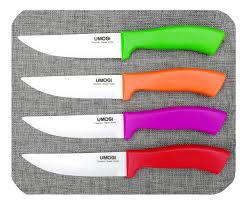 Over 1,900 block knife sets great selection & price free shipping on prime eligible orders. Steak Knives Set Of 4 Ceramic Knife Blade Utility Knife Healthy Stain Resistant Rust Proof Bbq Knife Dishwasher Safe Premium Kitchen Table Knife Set 4 5 Dinner Knives