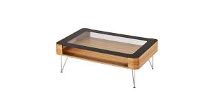 Tangkula coffee table with drawers, industrial accent cocktail table with 2 drawers & open storage shelf, wooden rectangular sofa table for living room home office (black) 5.0 out of 5 stars. Zine Scandinavian Small Rectangular Coffee Table 90cm Wooden Frame Glass Top Matt Blatt