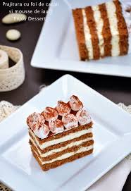 Prajitura Cu Foi De Cacao Si Crema De Iaurt Cu Bezea Italiana Enjoy Dessert Cake Desserts Desserts Chocolate Yogurt