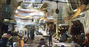 Star Wars Land Concept Art 5 Jpg 1800 954 Disney Star Wars Land Star Wars Concept Art Disney Star Wars